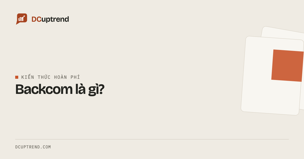 Backcom là gì?