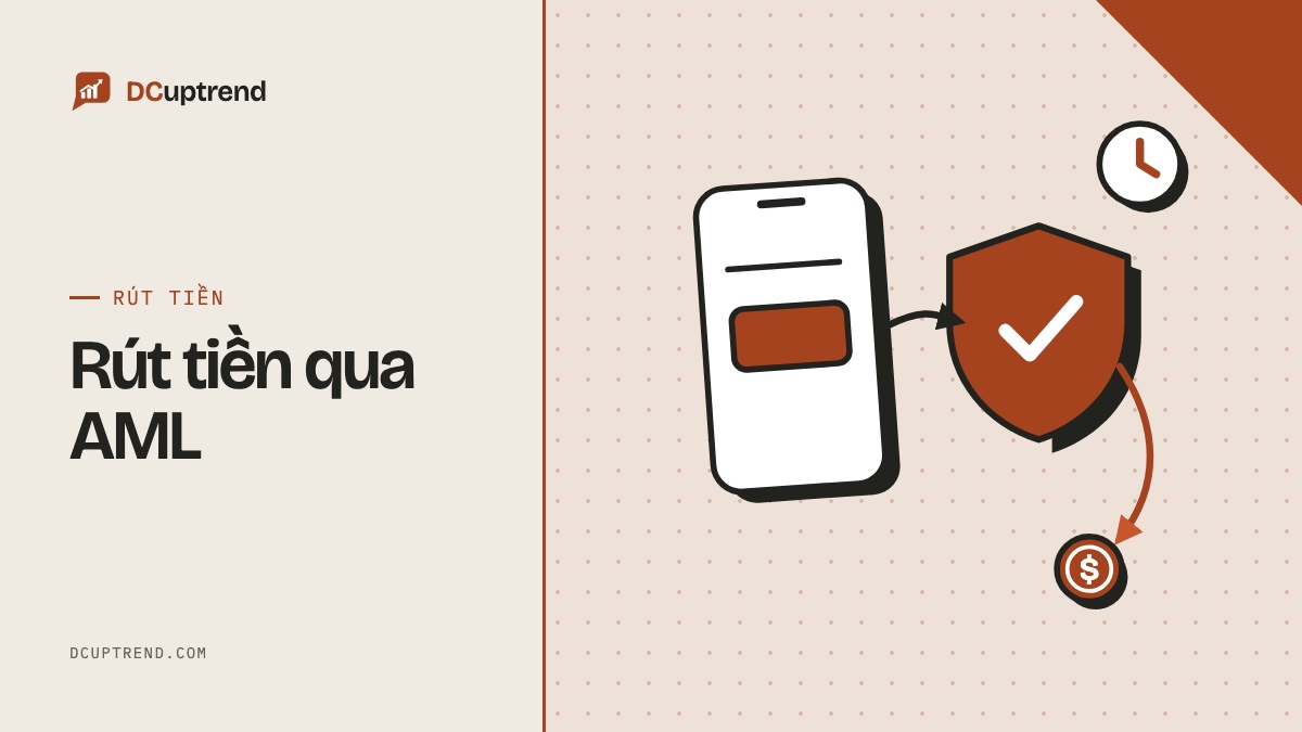 Banner đề mục: Rút tiền qua AML