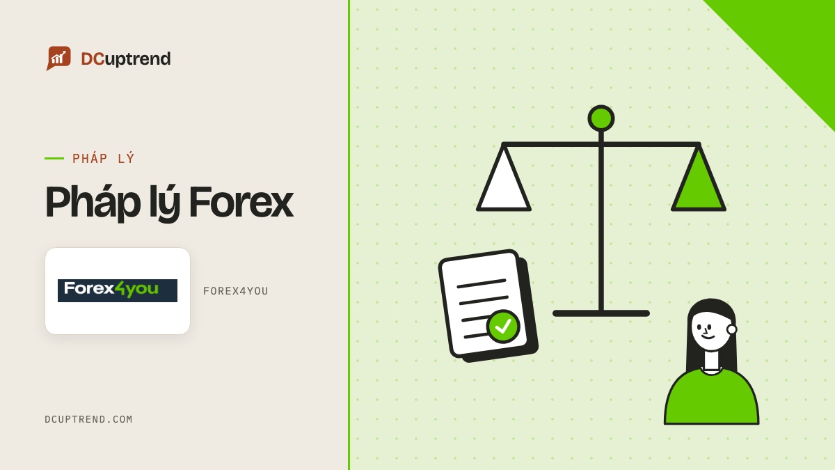 Banner đề mục: Pháp lý Forex, kèm logo Forex4you