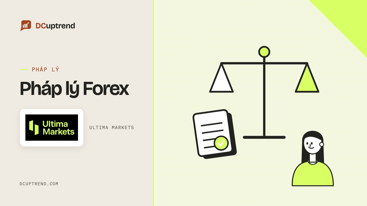 Banner đề mục: Pháp lý Forex, kèm logo Ultima Markets
