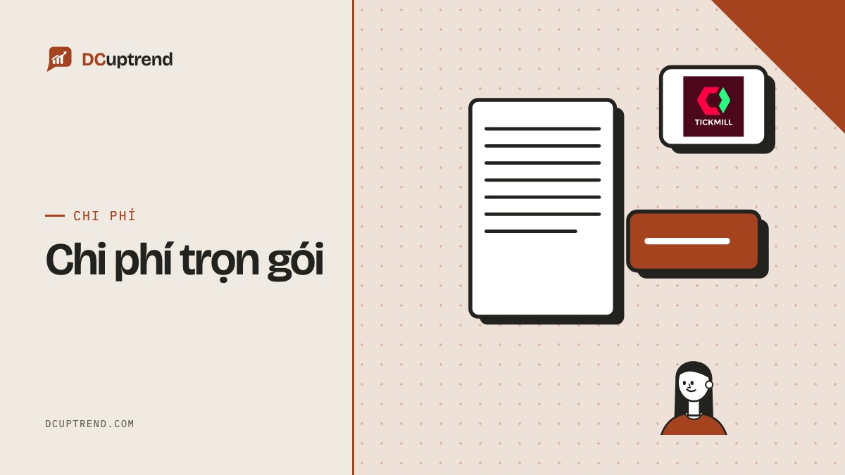 Banner đề mục: Chi phí trọn gói, có logo sàn trong hình